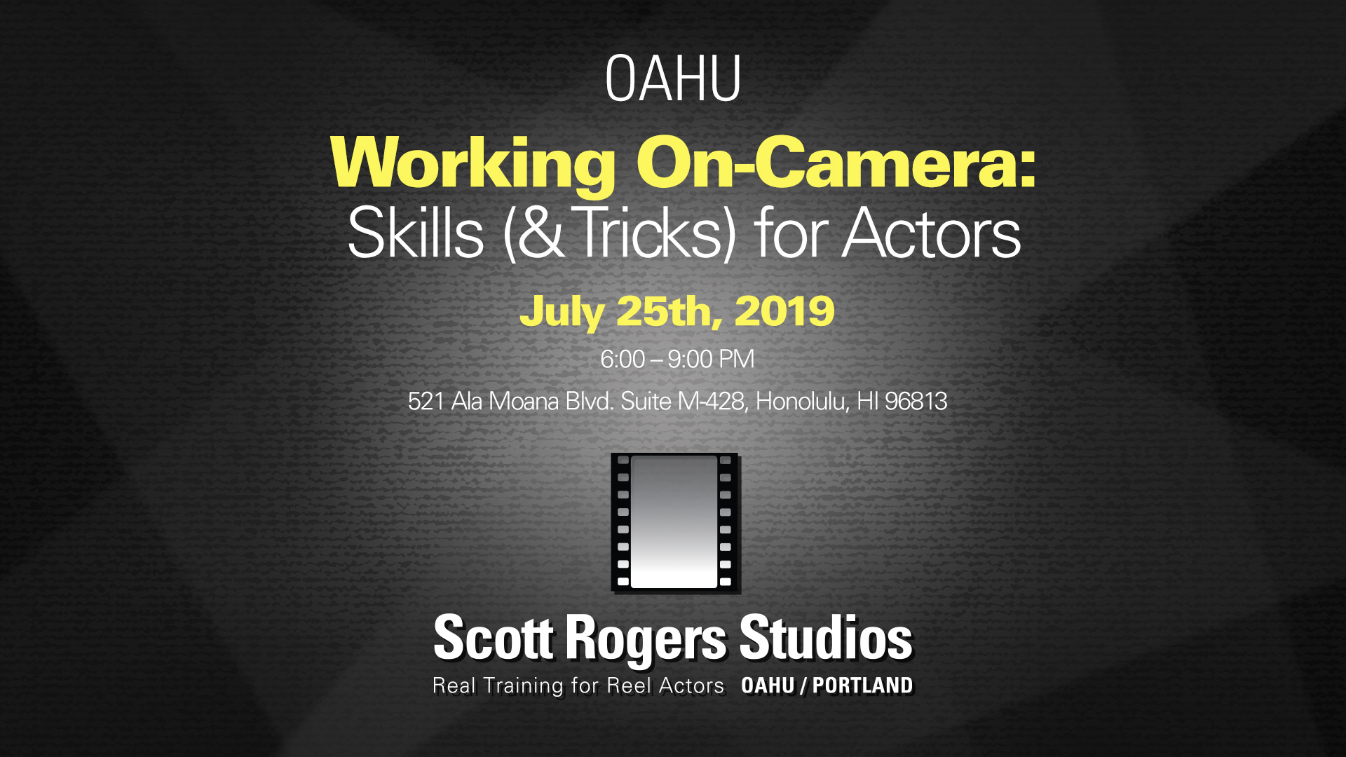 Working On-Camera: Skills (& Tricks) for Actors